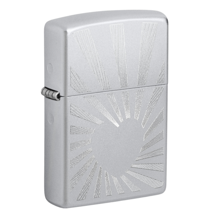 Zippo 205 Accendino Metallico Antivento - Finitura Cromata Argento, Ricaricabile, Iconico Suono 'Click' - Garanzia A Vita - 2