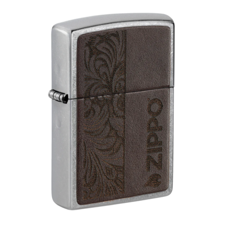 Brown Leather Emblem - Zippo Design - Zippo Singapore