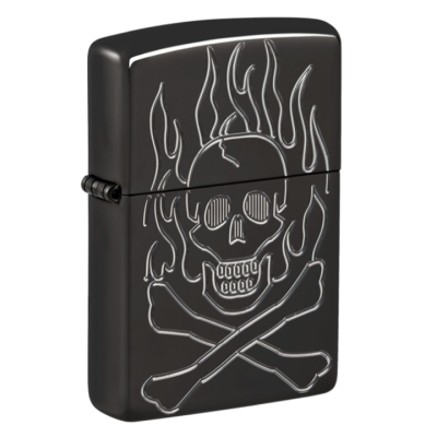 Flaming Skull Design