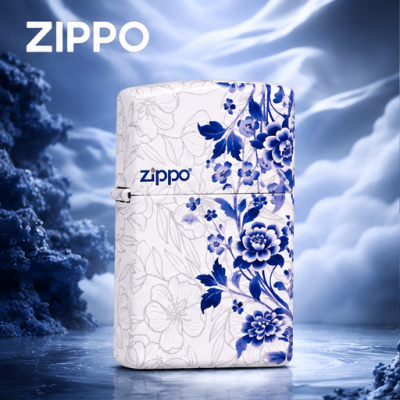 Zippo Blue and White Porcelain