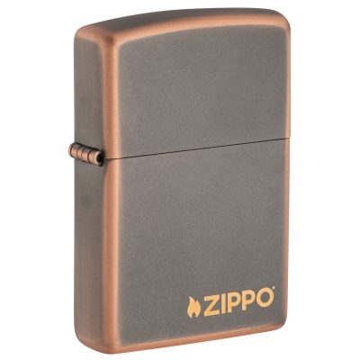 Zippo Rustic Bronze with Zippo Logo