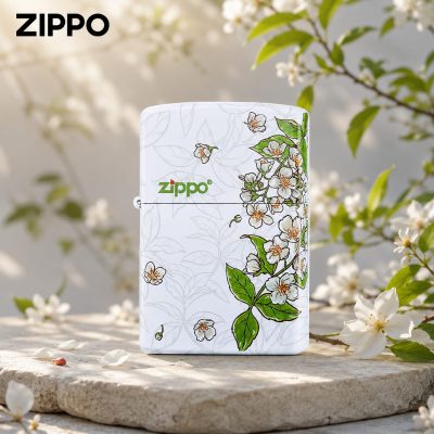 Zippo Spring Jasmine Design ( Leave Me Not )