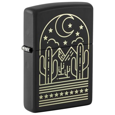 Zippo Cactus at Night Design