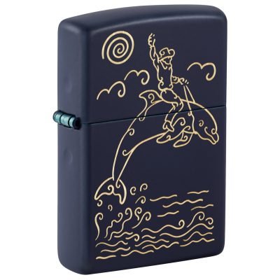 Zippo Dolphin Cowboy Design