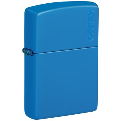 Zippo Sky Blue with Zippo Logo