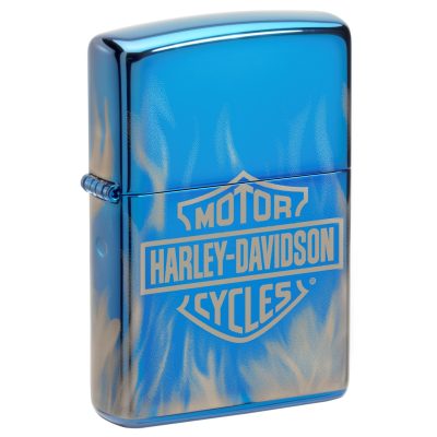 Zippo Harley-Davidson blue flame design
